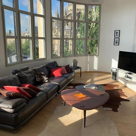 Apartamento Loft des Sacres - Vue unique sur la Cathédrale Reims Exterior foto