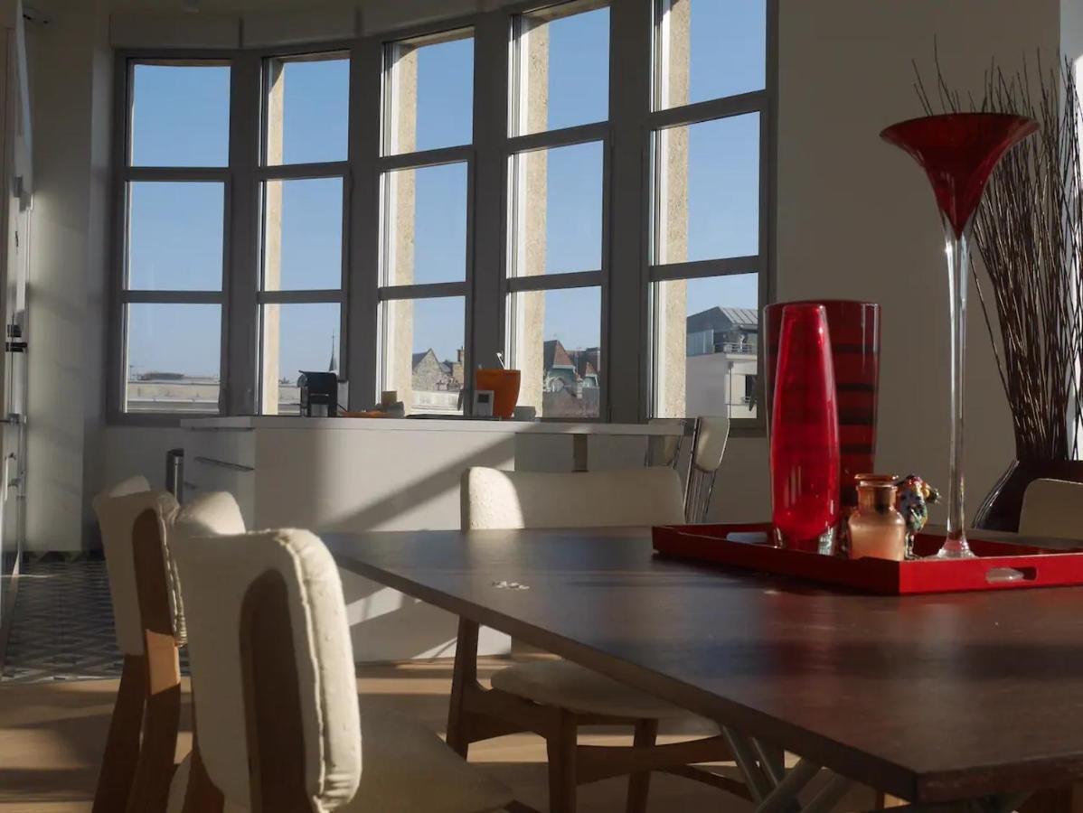 Apartamento Loft des Sacres - Vue unique sur la Cathédrale Reims Exterior foto